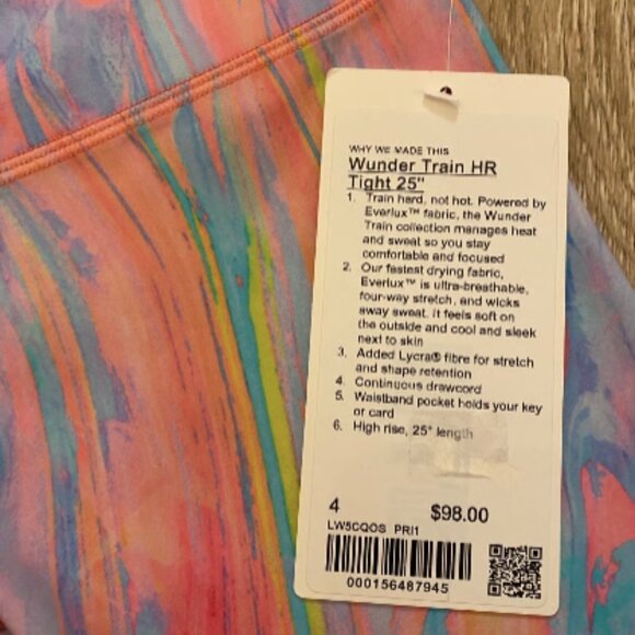 NWT lululemon Wunder Train HR Leggings - Picture 4 of 8